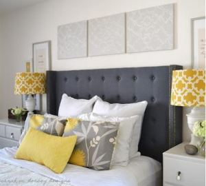navy-yellow-and-grey-bedroom-with-button-tufted-headboard-300x270