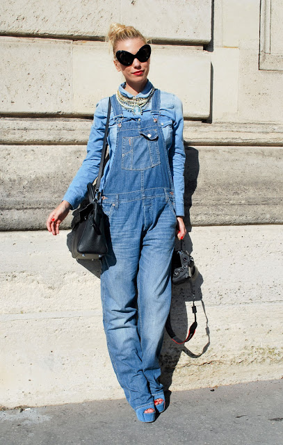 Denim-overalls-Paris-London-SS-13-denim+jumpsuits-street+style