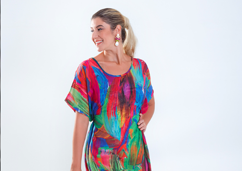 Look do dia: Kaftan estampado