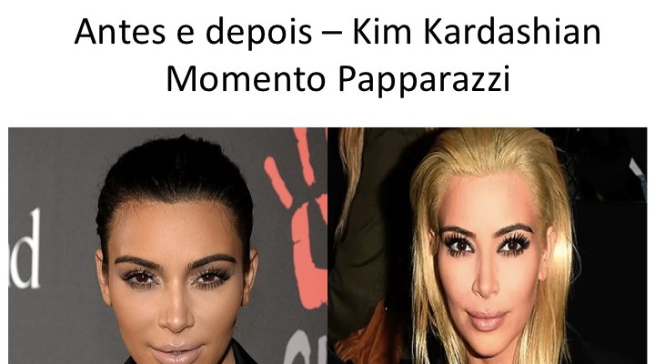 Momento papparazzi: Kim Kardashian loira !!! (WOW)