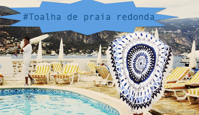 Novidade: Toalha de praia redonda!!!