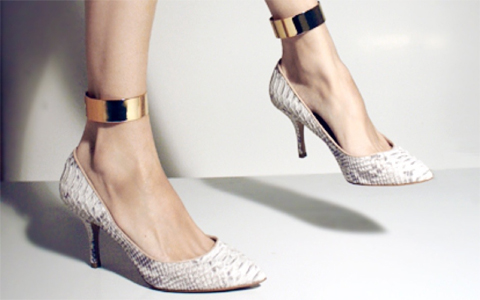 gold-ankle-cuffs-textured-heels