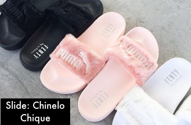 chinelo pelo puma