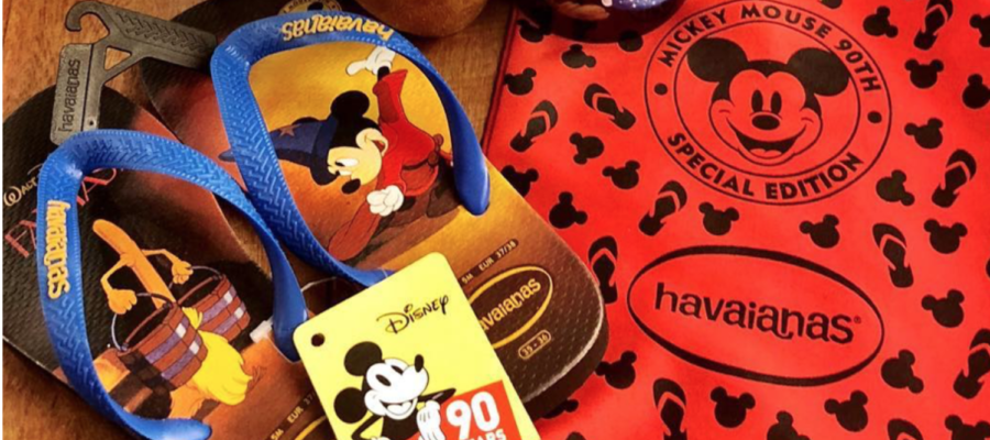 Nova coleção da Havaianas celebra os 90 anos do Mickey