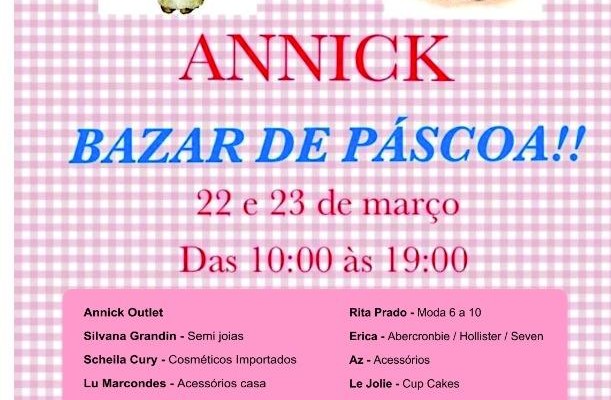 Bazar de Páscoa Annick