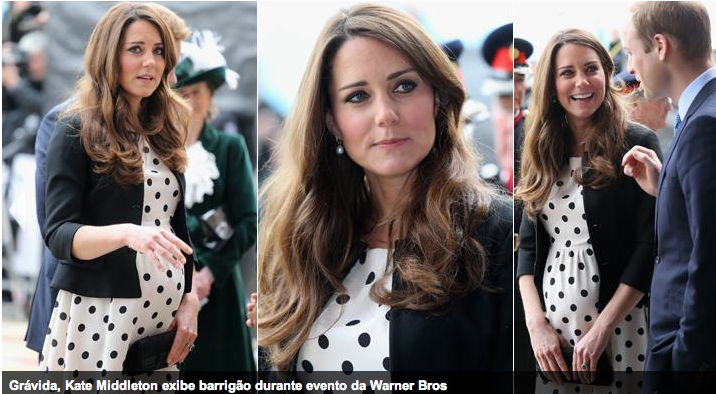 Momento papparazzi: Kate Middleton exibe o barrigão de grávida