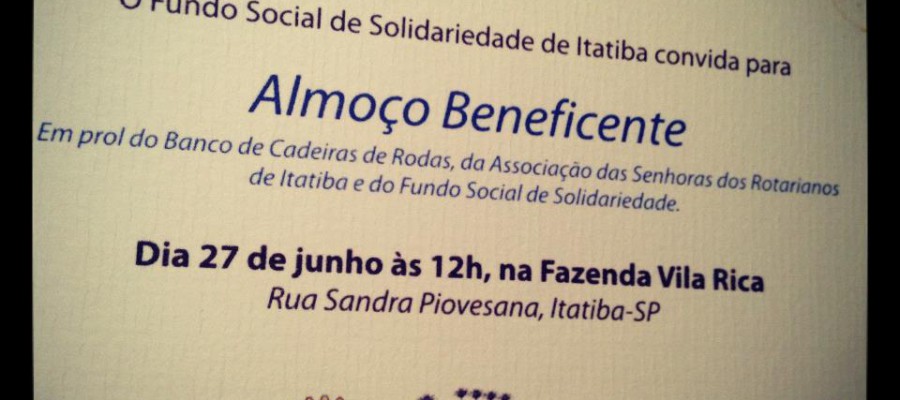 Almoço Beneficente