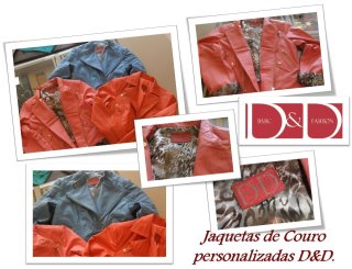 Jaquetas de couro personalizadas D&D Basic Fashion